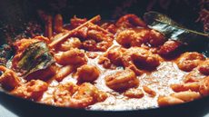 A pan full of sambal goreng udang