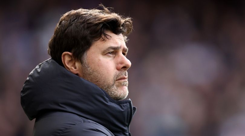 Chelsea manager Mauricio Pochettino looks on during his side&#039;s Premier League game against Sheffield United in April 2024.