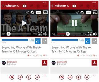 Tubecast video pages