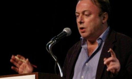 Novelist Christopher Hitchens.