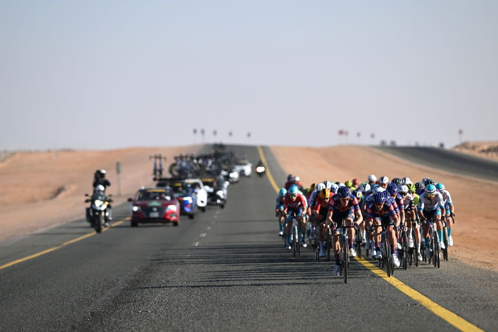 Stage 3 of the AlUla Tour saw a lot of echelon racing