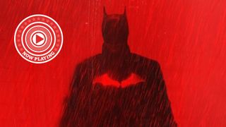The Batman film / soundtrack poster with the WHF Now Playing roundel