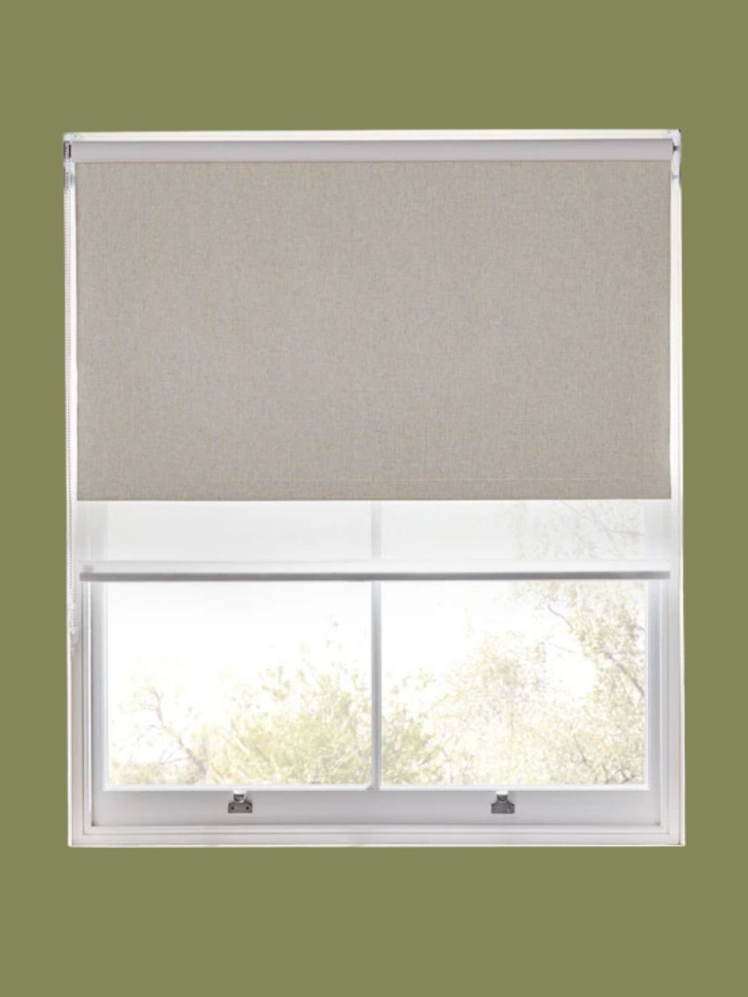Next, Natural Ready Made Blackout Sheer Double Roller Blinds