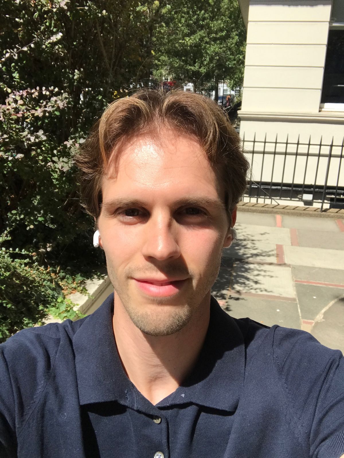 A selfie of a man taken with the iPhone 7