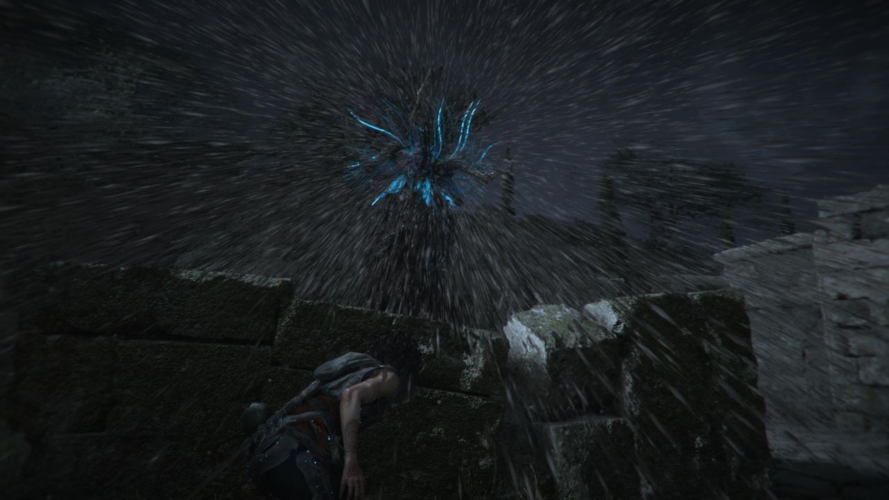 Screens from a fantasy video game set in ancient greek ruins