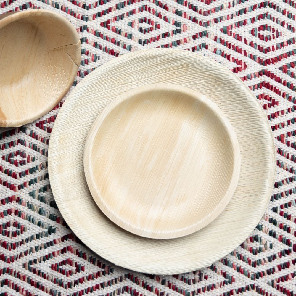 Dtoc palm leaf picnic plates