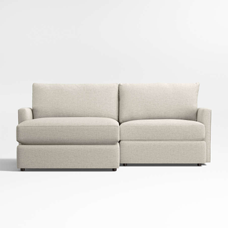 crate & barrel storage sofa