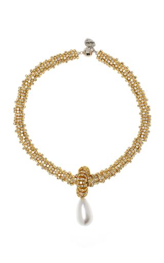 Julietta Pearl, Crystal Gold-Tone Necklace