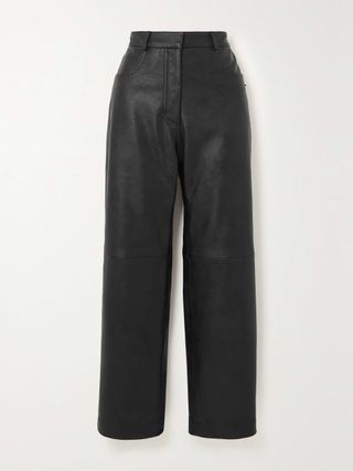 + Net Sustain Vegetarian Leather Straight-Leg Pants