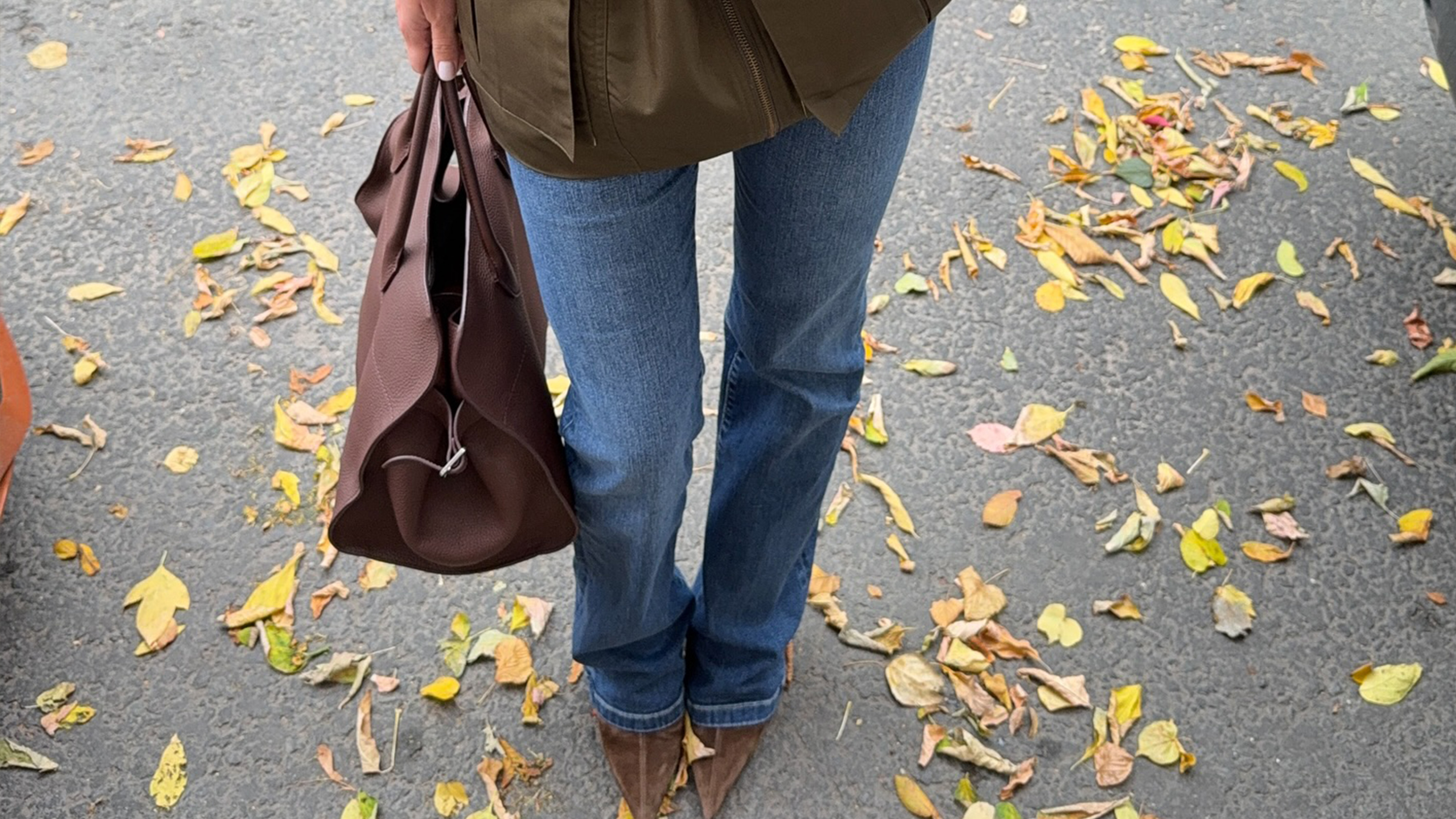 by eva wearing cigarette jeans with heels