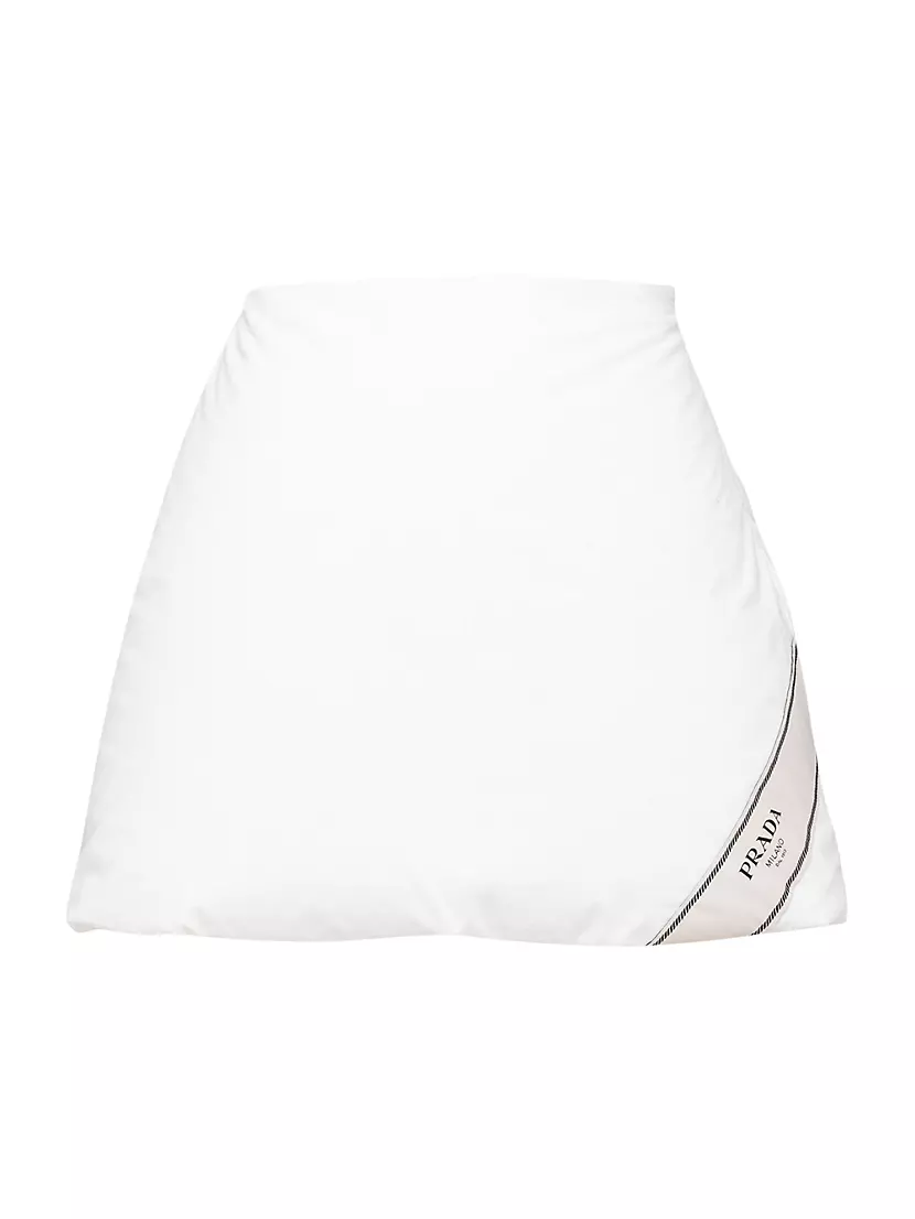 Padded Cotton Miniskirt