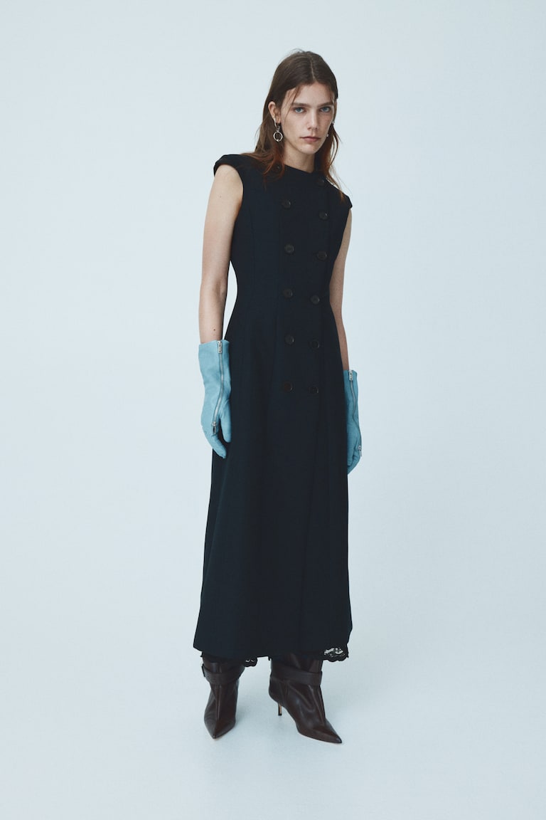 Wool-Blend Jacket Dress
