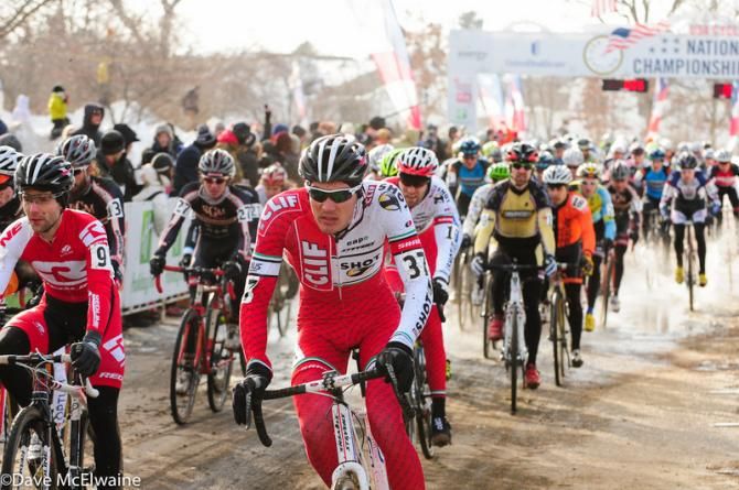 Brady Kappius (Clif Bar) heading onto the course
