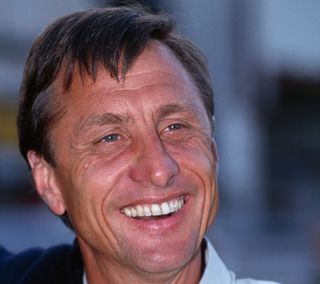 Johan Cruyff at Barcelona in 1995.