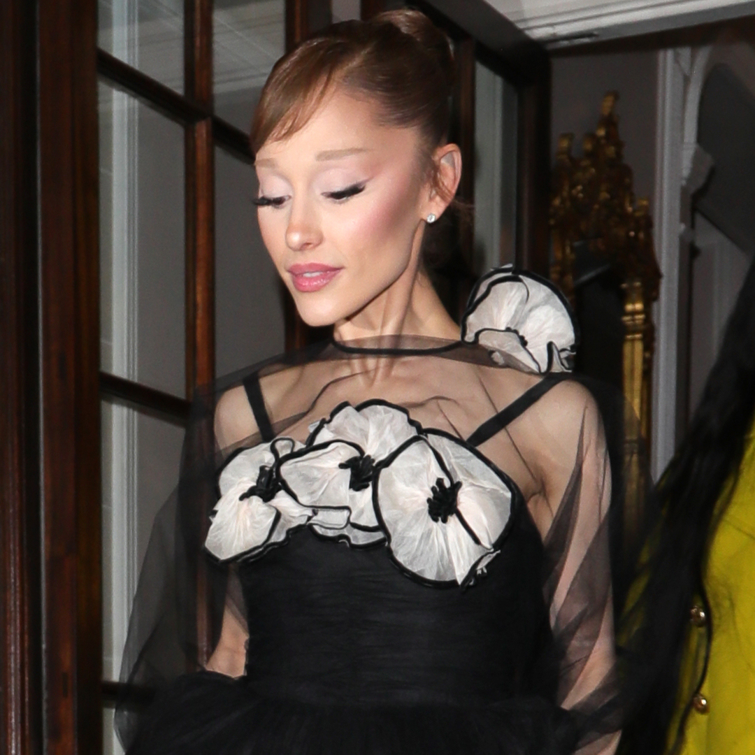Ariana Grande wore a second black vintage gown at a Wicked: For Good after party