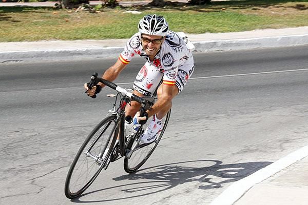 Francisco Mancebo (Rock Racing) seemed to be all smiles.