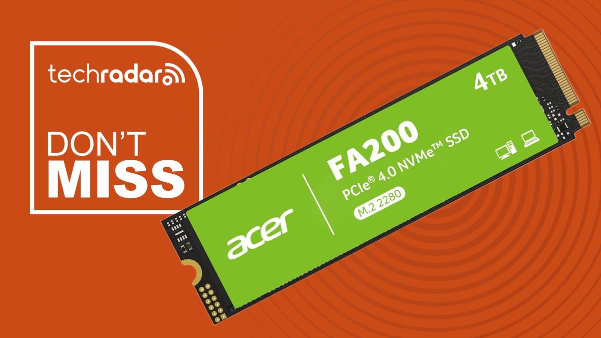 I found the cheapest 4TB SSD with Acer's internal drive | TechRadar