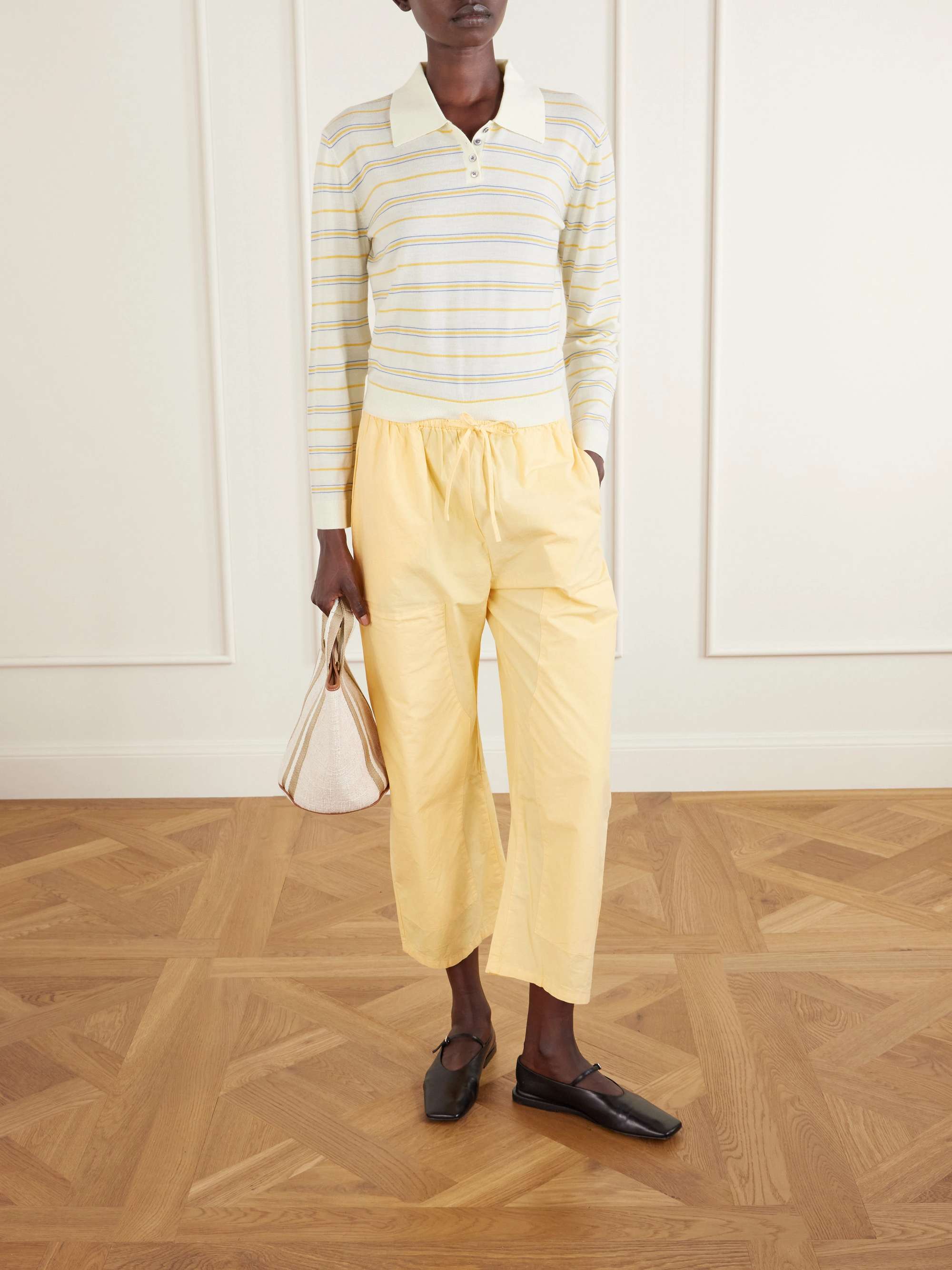 Kyoto Cotton Wide-Leg Pants