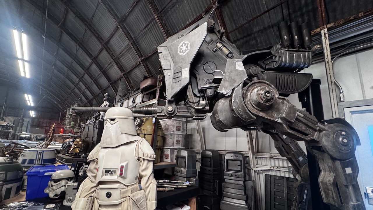 AT-AT model on Los Angeles, CA set of The Mandalorian 2026