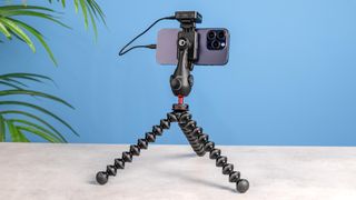 Joby GripTight Pro 3 GorillaPod blue background