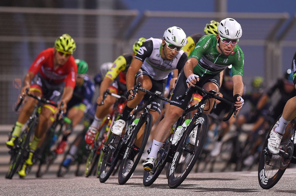 Mark Cavendish wore the green points jersey on way to stage 4 victory