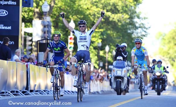 Morkov salutes as he claims the win