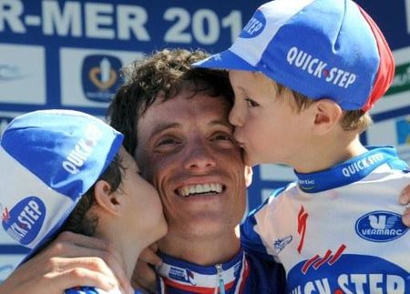 Sylvain Chavanel had the best podium kisses ever.
