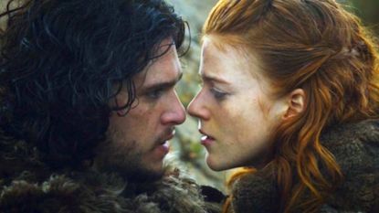 Kit Harington (Jon) & Rose Leslie (Ygritte) in scene from 'Game of Thrones'