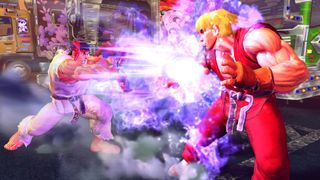 A fight featuring Ryu in Ultra Street Fighter 4