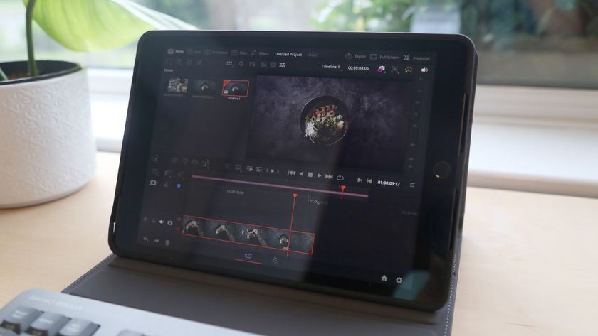 A screenshot from DaVinci Resolve for iPad