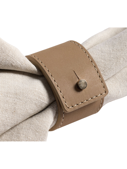Leather Napkin Rings, Set of 4