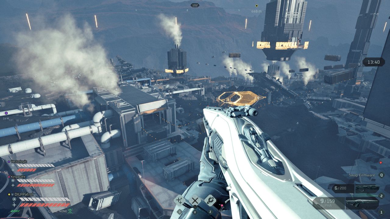 Looking out across map in EVE Vanguard