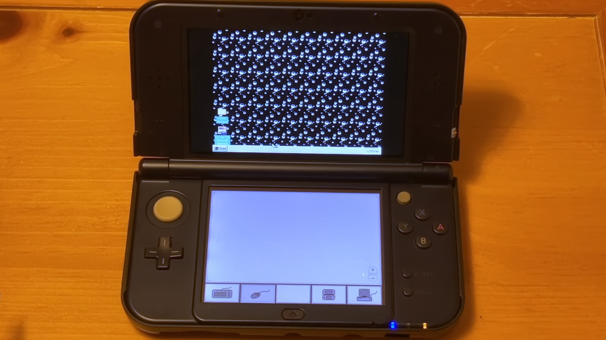 photo of Nintendo 3DS runs Windows 95 via DOSBox — but takes hours to boot image