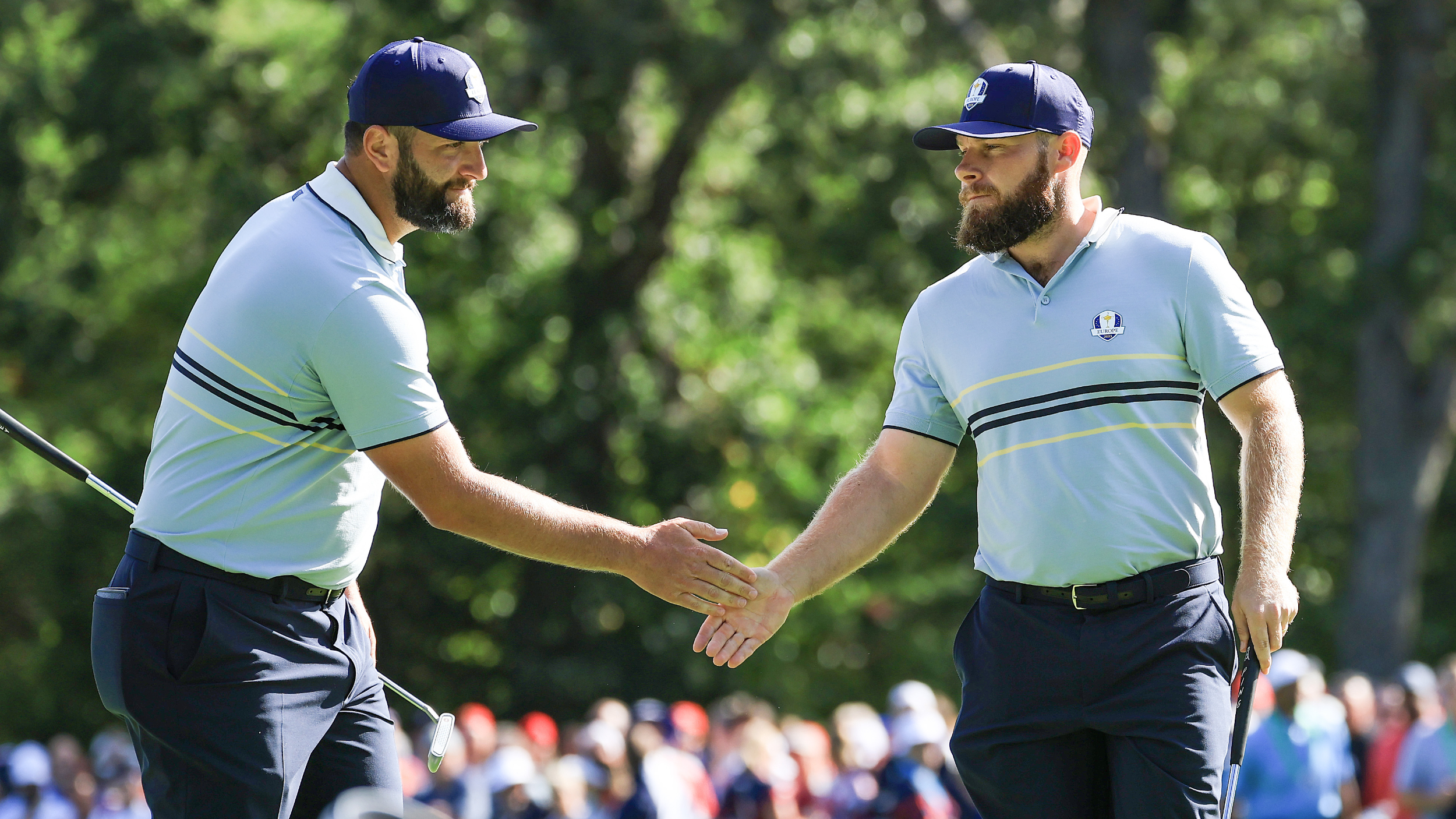 Jon Rahm and Tyrrell Hatton at the Ryder Cup