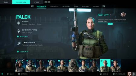 Battlefield 2042 support specialist character Falck