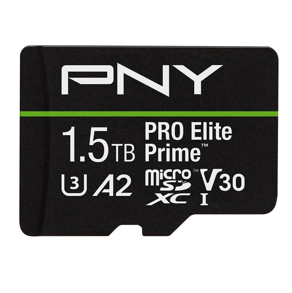 Product image of the PNY 1.5TB Pro Elite MicroSD Memory Card (UHS-I)