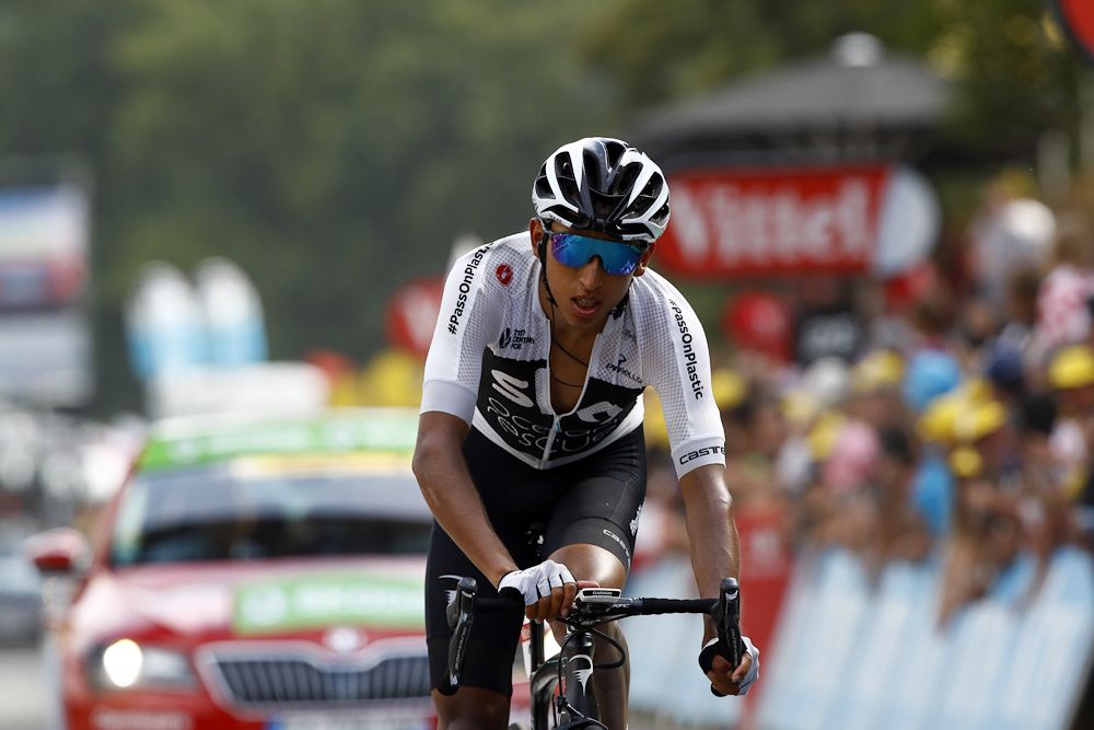 Egan Bernal finishes stage 19 after another long day of working for Chris Froome