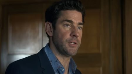 Jack Ryan (John Krasinski) speaks in Jack Ryan: Ghost War.
