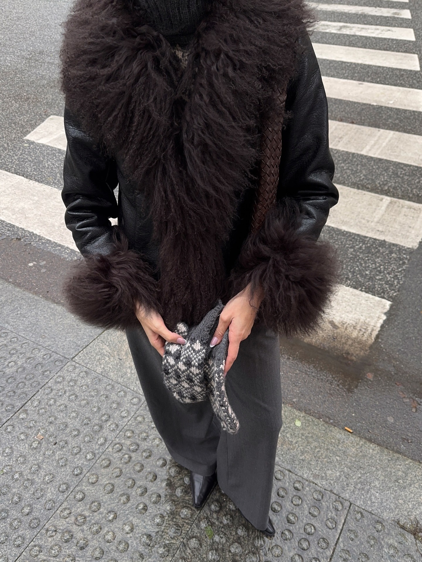 Fashion person Mary Jean wears faux fur trends 2025.