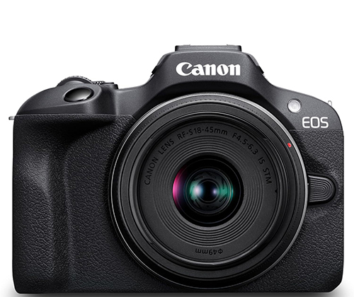 Canon EOS R100 white background