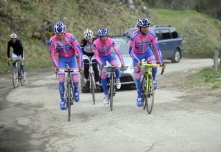 The Gardeccia climb ends with a dirt section