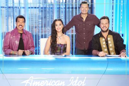 American Idol judges ABC’s “American Idol” stars Lionel Richie, Katy Perry, Ryan Seacrest and Luke Bryan. 