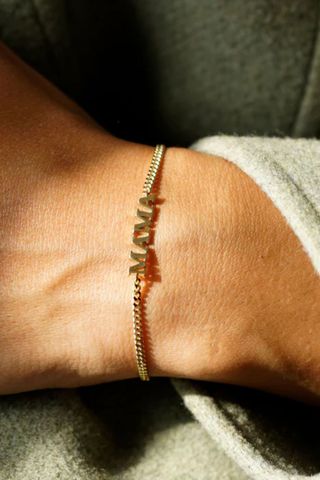 mama gold chain bracelet