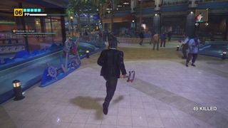 Frank in the mall in Dead Rising Deluxe Remaster.