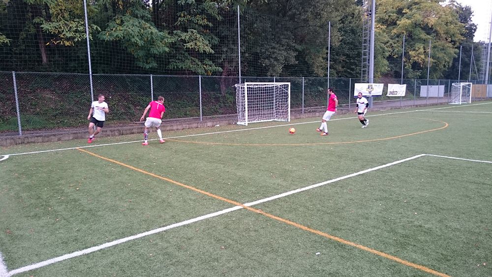 Katusha host their annual team-staff soccer match in Peschiera del Garda, Italy