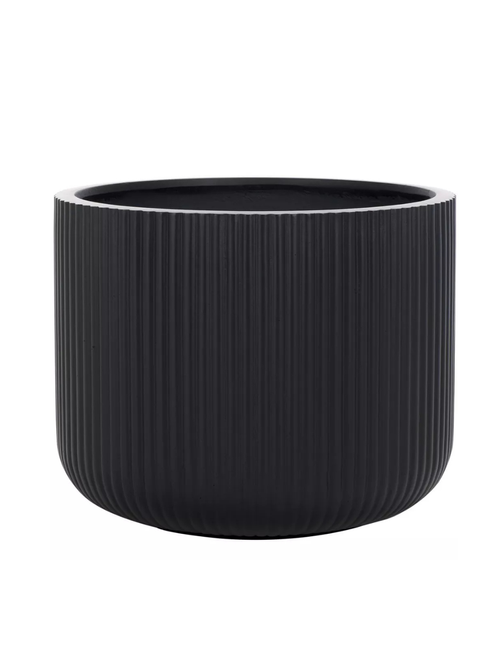 Lucca Large Planter Pot Black Safavieh