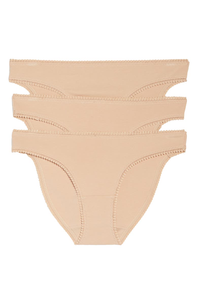 3-Pack Cotton Hip Bikinis