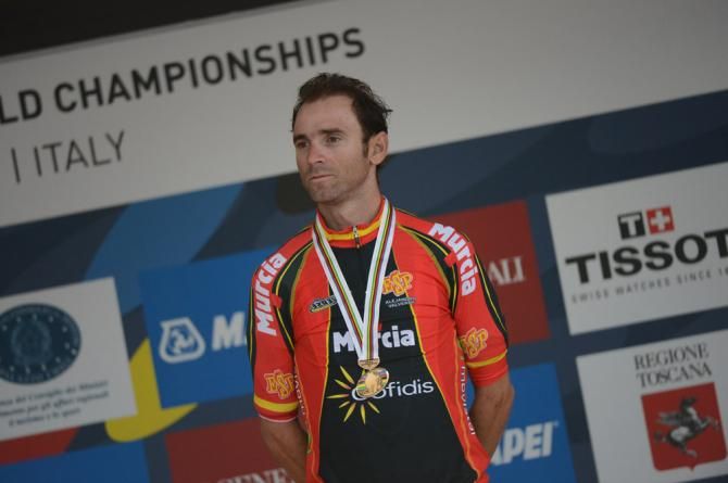 For the fifth time in his career Alejandro Valverde won a medal in the elite men's road race world championship, but he's yet to claim a rainbow jersey