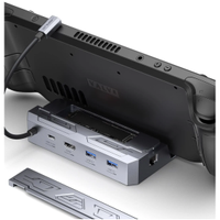 JSAUX Docking Station for Steam Deck HB0604  | 2 x USB-A 3.1 ports | HDMI 2.0 | Gigabit ethernet | M.2 Slot |   $129.99