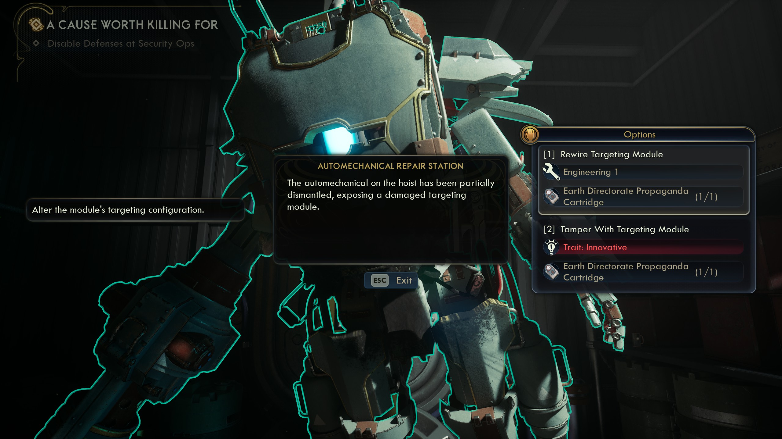 Outer Worlds 2 Automechanical Targeting Module - Dragoon